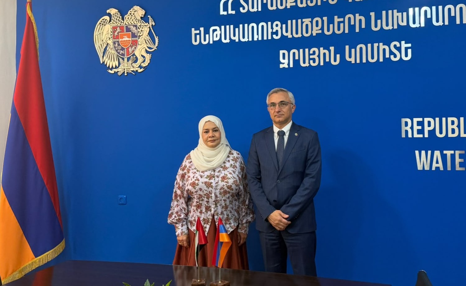 Ջրային կոմիտեի նախագահն ընդունել է ՀՀ-ում ԱՄԷ-ի դեսպանին. քննարկվել են ջրային ոլորտում համագործակցության հնարավորությունները